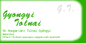 gyongyi tolnai business card