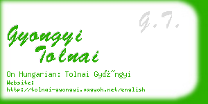 gyongyi tolnai business card